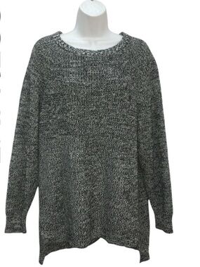 Express Oversized Heather Gray Knit Tunic Sweater - Women’s Small
